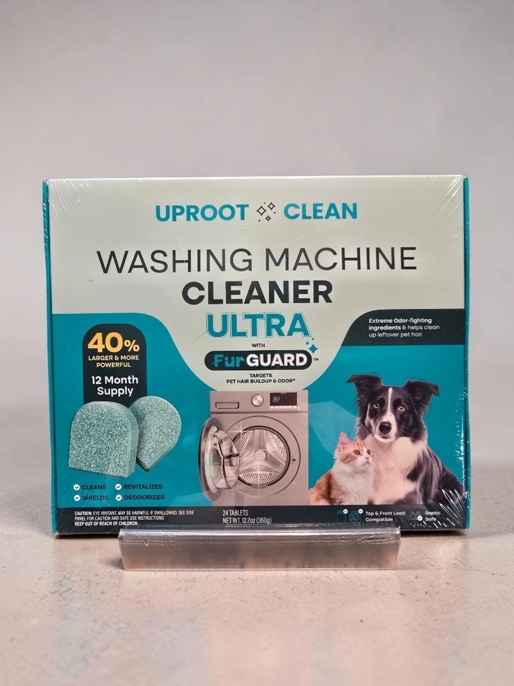 Uproot Clean Washing Machine Cleaner Ultra FurGuard 24 Tablets | 12-Month Supply
